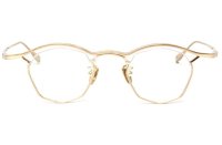 TITANOS × FACTORY900 (チタノス×ファクトリー900) MF002 01 41 PURE TITANIUM オクタゴン メガネ GOLD / 眼鏡 ゴールド 日本製 ピュア チタン 