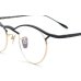 画像4: TITANOS × FACTORY900 (チタノス×ファクトリー900) MF001 03 41 PURE TITANIUM ラウンド メガネ BLACK×GOLD / 眼鏡 ブラック×ゴールド 日本製 ピュア チタン 