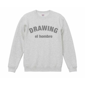 画像1: Drawing (ドローイング) ORIGINAL ARCH LOGO SWEAT PULLOVER ASH×GRAY / オリジナル アーチロゴ スウェット プルオーバー グレー
