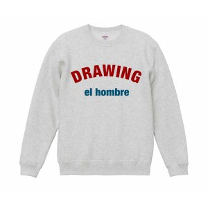 画像1: Drawing (ドローイング) ORIGINAL ARCH LOGO SWEAT PULLOVER ASH×BURGUNDY×NAVY/ オリジナル アーチロゴ スウェット プルオーバー  バーガンディ ネイビー