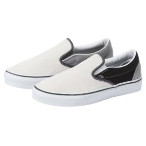 画像1: USA買付 Vans Classic Slip-On Mix & Match BLACK×TRUE WHITE /ヴァンズ バンズ クラシック スリッポン ミックス ブラック×トゥルーホワイト