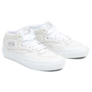 画像1: USA買付 VANS SKATE HALF CAB DAZ White/ヴァンズ バンズ スケート ハーフキャブ レザー ホワイト【箱無し】