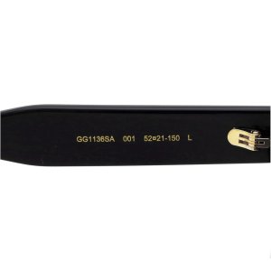 画像7: GUCCI (グッチ) GG1136SA 001 スクエア サングラス BLACK× SMOKE LENS /ブラック スモークレンズ