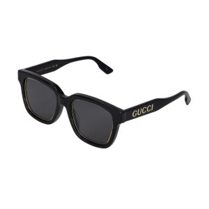 画像1: GUCCI (グッチ) GG1136SA 001 スクエア サングラス BLACK× SMOKE LENS /ブラック スモークレンズ