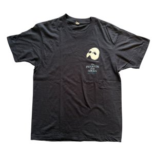画像1: 80年代 VINTAGE 古着 "The PHANTOM of the OPERA" オペラ座の怪人 Tシャツ BLACK/ ヴィンテージ  ブラック