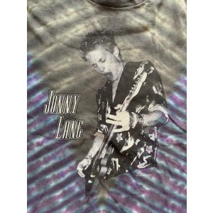 画像3: 90年代 VINTAGE 古着 JONNY LANG  Tシャツ BLUE  TIE DYE/ ヴィンテージ ジョニーラング タイダイ柄