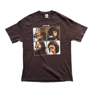 画像1: 00年代 VINTAGE 古着 Beatles "LET IT BE" Tシャツ BROWN/ ヴィンテージ ビートルズ ブラウン