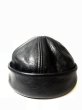 画像1: NEWYORK HAT&CO  LETHER LambaThug　USED/ニューヨークハット レザー サグ ブラック (1)
