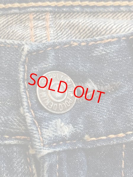 画像2: USED DENIM&SUPPLY RALPH LAUREN (デニム&サプライ ラルフローレン)  DENIM PANTS/ ダメージ加工 デニム パンツ 古着 (2)