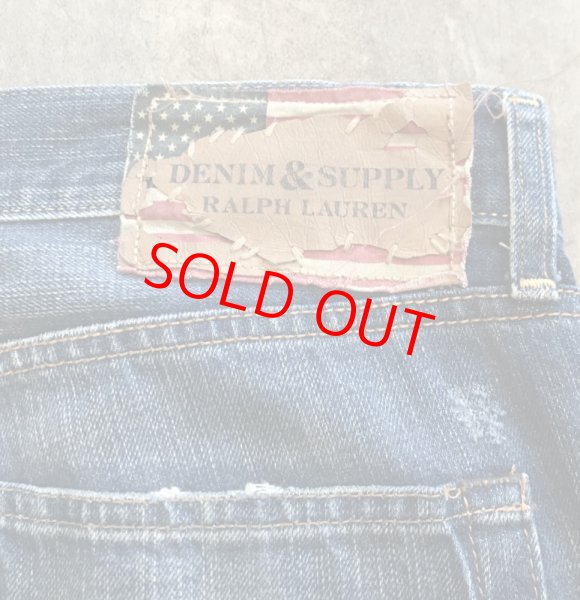 画像5: USED DENIM&SUPPLY RALPH LAUREN (デニム&サプライ ラルフローレン)  DENIM PANTS/ ダメージ加工 デニム パンツ 古着 (5)
