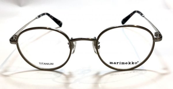 画像1: marimekko (マリメッコ) 32-0016-02 メタルラウンドメガネ SILVER/ シルバー 眼鏡 (1)