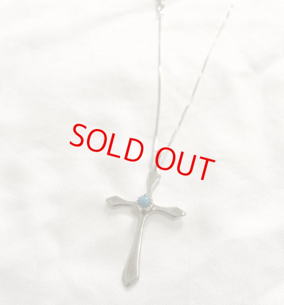 INDIAN JEWELRY NAVAJO族 TURQUOISE CROSS NECKLACE/ナバホ族 ターコイズ クロス ネックレス  インディアンジュエリー - Drawing