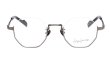 画像1:  yohji yamamoto (ヨウジヤマモト) 19-0030-2 アンダーリム オクタゴン メタル メガネ GUN BLACK/ ガンメタル ブラック 眼鏡 (1)