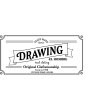 画像3:  Drawing (ドローイング) ORIGINAL CLASSIC LOGO TEE WHITE×BLACK/ オリジナル スター Ｔシャツ ホワイト ブラックロゴ (3)