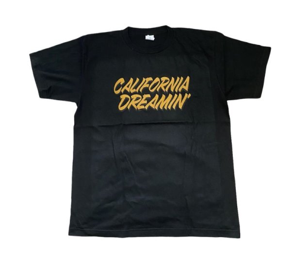 画像1:  Drawing (ドローイング) ORIGINAL California Dreamin' TEE ORANGE × BLACK / オリジナル カリフォルニアドリーミング 夢のカリフォルニア Ｔシャツ オレンジ ブラック (1)