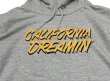画像4:  Drawing (ドローイング) ORIGINAL California Dreamin' pull parka ORANGE×GREY/ オリジナル カリフォルニアドリーミング 夢のカリフォルニア プルパーカー オレンジ グレー (4)