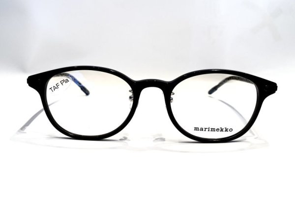 画像1: marimekko (マリメッコ) 32-0072-03 ウェリントン メガネ BLACK/ ブラック 眼鏡 (1)