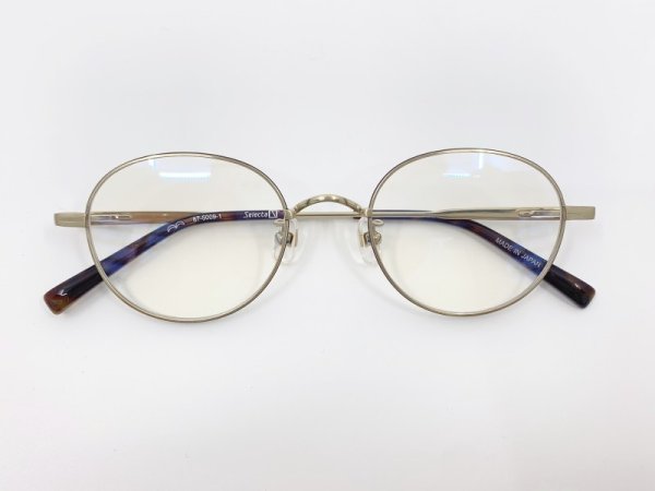 画像1:  selecta (セレクタ) 87-5009-1 ラウンド メタルメガネ ANTIQUE GOLD/ アンティークゴールド 眼鏡 (1)