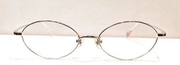 画像1: VIKTOR&ROLF (ヴィクター＆ロルフ) 70-0214-2 メタル オーバル メガネ SILVER  /シルバー眼鏡 (1)