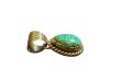 画像4: INDIAN JEWELRY  NAVAJO族 KEVIN RAMONE作 SONORAN GOLD TURQUOISE シルバー ネックレストップ/ナバホ族 ケビンラモーン ソノラン ゴールド ターコイズ インディアンジュエリー　 (4)