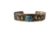 画像5: INDIAN JEWELRY  NAVAJO族 HENRY MARIANO作 SILVER×GOLDENHILL TURQUOISE スタンプワーク BANGLE /ナバホ族 ヘンリーマリアーノ作 シルバー ゴールデンヒル ターコイズ バングル インディアンジュエリー  (5)