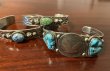 画像12: INDIAN JEWELRY  NAVAJO族 HENRY MARIANO作 SILVER× SONORAN GOLD TURQUOISE スタンプワーク BANGLE /ナバホ族 ヘンリーマリアーノ作 シルバー ソノラン ゴールド ターコイズ バングル インディアンジュエリー  (12)