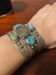 画像17: INDIAN JEWELRY  Taos Pueblo族 lawrence archuleta作 SILVER×KINGMANTURQUOISE COIN BANGLE /タオスプエブロ族 シルバー コイン キングマンターコイズ バングル インディアンジュエリー  (17)