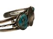 画像7: INDIAN JEWELRY  Taos Pueblo族 lawrence archuleta作 SILVER×KINGMANTURQUOISE COIN BANGLE /タオスプエブロ族 シルバー コイン キングマンターコイズ バングル インディアンジュエリー  (7)