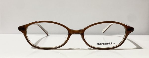 画像1: marimekko (マリメッコ) 32-0036-01 Brita オーバル メガネ CLEAR BROWN /クリアブラウン  眼鏡 (1)