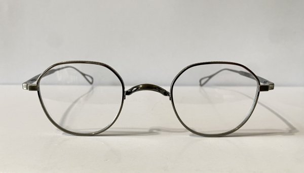 画像1:  selecta (セレクタ) 87-9009-2 SADDLER2  メタル クラウンパント 一山式メガネ GUNMETAL / ガンメタル 眼鏡 (1)