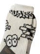 画像2: USA買付 VANS Flash Art Crew White /ヴァンズ バンズ 総柄 ソックス 靴下 ホワイト (2)