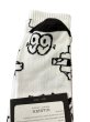 画像4: USA買付 VANS Flash Art Crew White /ヴァンズ バンズ 総柄 ソックス 靴下 ホワイト (4)