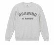 画像1: Drawing (ドローイング) ORIGINAL ARCH LOGO SWEAT PULLOVER ASH×GRAY / オリジナル アーチロゴ スウェット プルオーバー グレー (1)