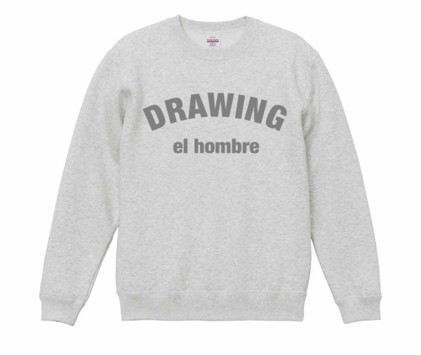 画像1: Drawing (ドローイング) ORIGINAL ARCH LOGO SWEAT PULLOVER ASH×GRAY / オリジナル アーチロゴ スウェット プルオーバー グレー (1)