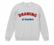 画像1: Drawing (ドローイング) ORIGINAL ARCH LOGO SWEAT PULLOVER ASH×BURGUNDY×NAVY/ オリジナル アーチロゴ スウェット プルオーバー  バーガンディ ネイビー (1)