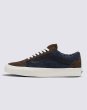 画像2: USA買付 VANS Old Skool Pig Suede Shoe BROWN×NAVY/ヴァンズ バンズ オールドスクール ピッグスウェード ブラウン×ネイビー【箱無し】 (2)
