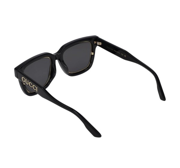 画像4: GUCCI (グッチ) GG1136SA 001 スクエア サングラス BLACK× SMOKE LENS /ブラック スモークレンズ (4)