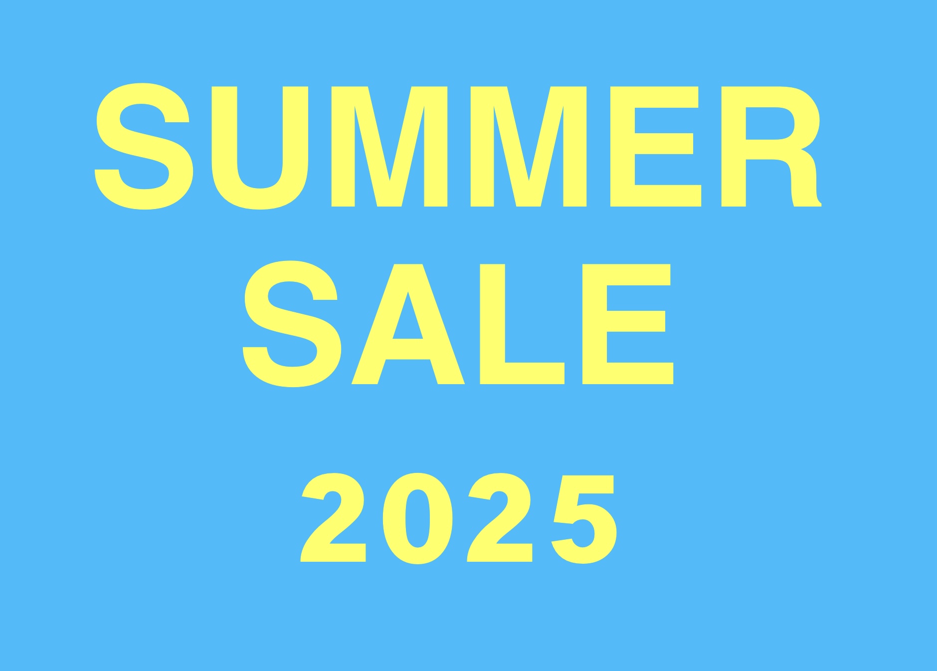 SUMMER SALEのお知らせ