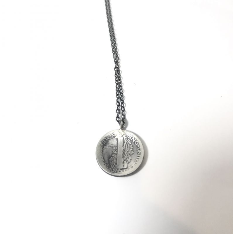 INDIAN JEWELRY NAVAJO族 10CENT COIN NECKLESS 1916年 /ナバホ族 10 