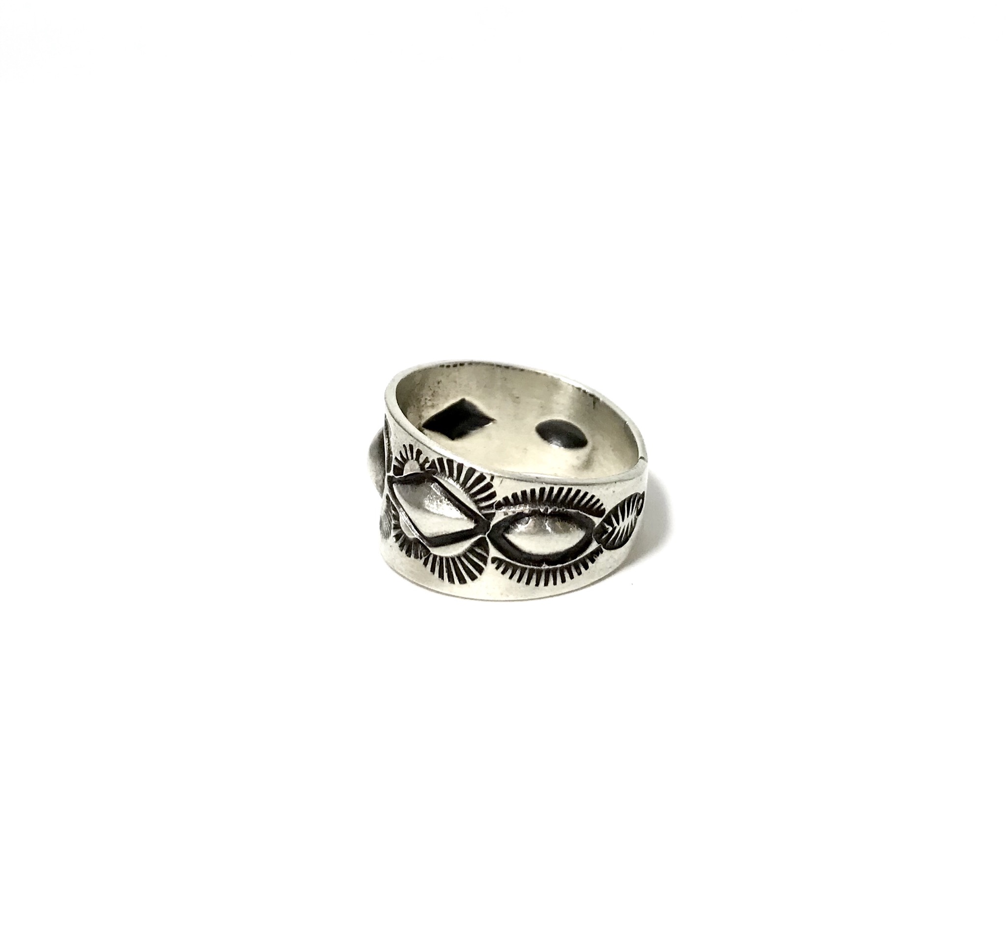 INDIAN JEWELRY NAVAJO族 スタンプワーク RING SILVER/ナバホ族 リング