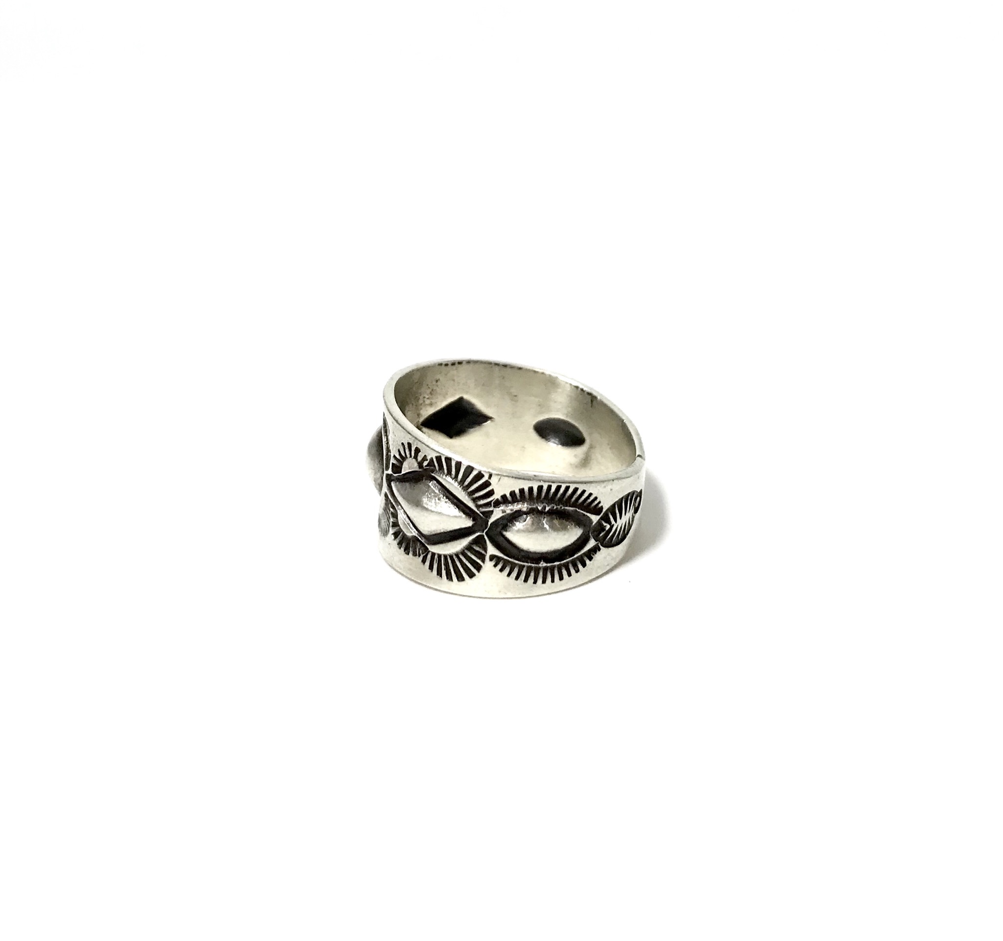 INDIAN JEWELRY NAVAJO族 スタンプワーク RING SILVER/ナバホ族 リング 