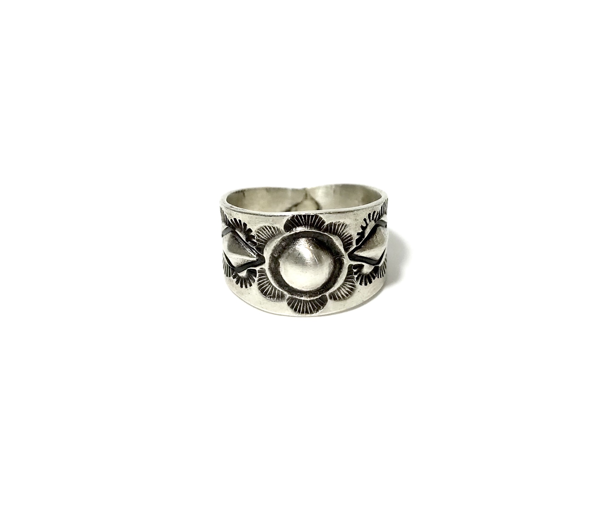 INDIAN JEWELRY NAVAJO族 スタンプワーク RING SILVER/ナバホ族 リング 