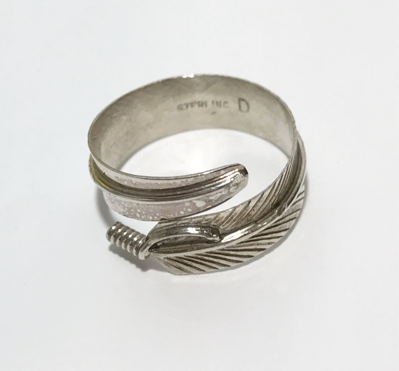 INDIAN JEWELRY NAVAJO族 FEATHER RING SILVER/ナバホ族 フェザー