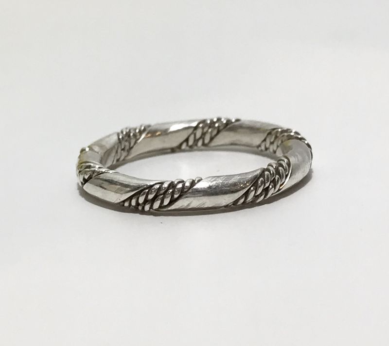 INDIAN JEWELRY NAVAJO族 ツイスト RING SILVER/ナバホ族 リング