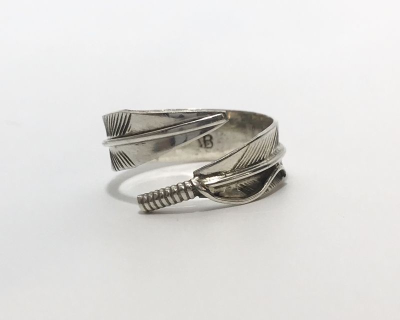 INDIAN JEWELRY NAVAJO族 FEATHER RING SILVER/ナバホ族 フェザー 