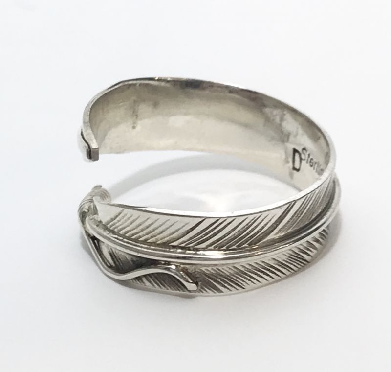 INDIAN JEWELRY NAVAJO族 FEATHER RING SILVER/ナバホ族 フェザー リング 刻印DB インディアンジュエリー｜INDIAN  JEWELRY(インディアンジュエリー)- ｜Drawing
