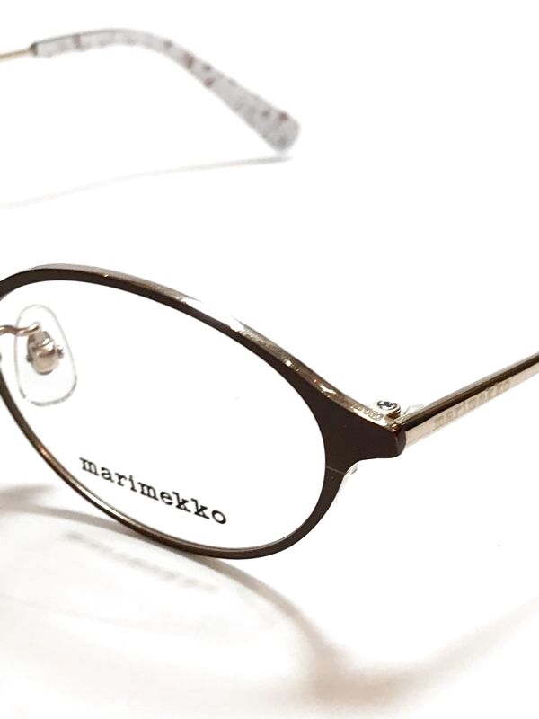 marimekko (マリメッコ) 32-0033 メタル オーバル メガネ BROWN