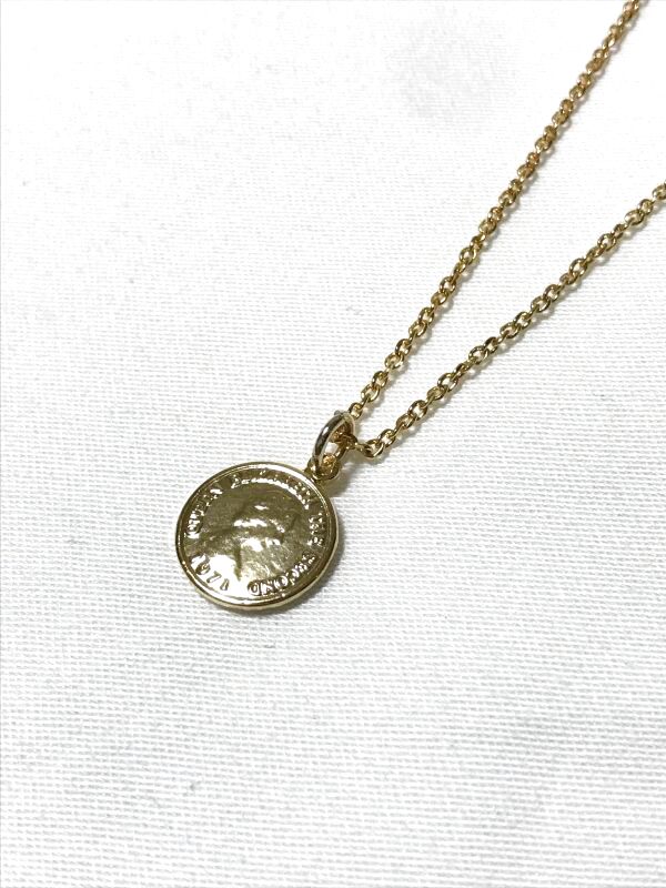 COIN NECKLACE GOLD/ コイン ネックレス ゴールド - Drawing