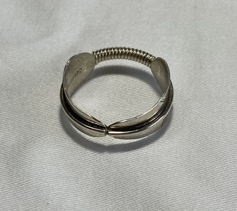 INDIAN JEWELRY NAVAJO族 FEATHER RING SILVER/ナバホ族 フェザー リング 刻印C インディアンジュエリー