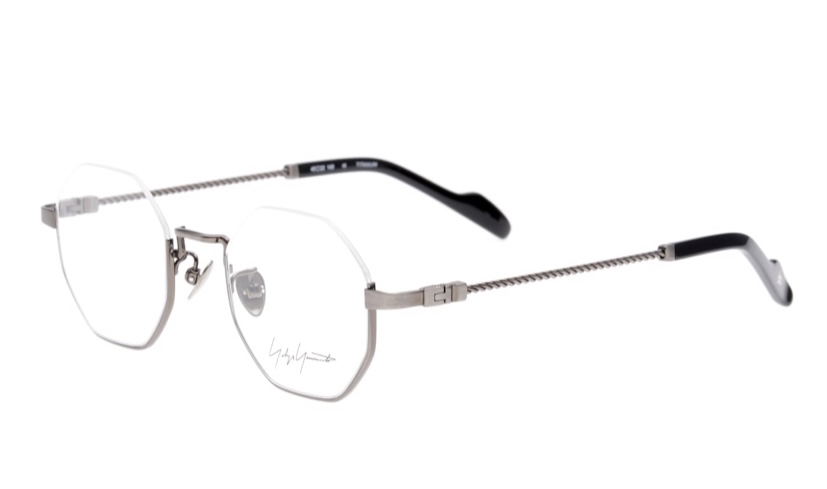 Yohji Yamamoto メガネ 眼鏡 オクタゴン 八角形　シルバー